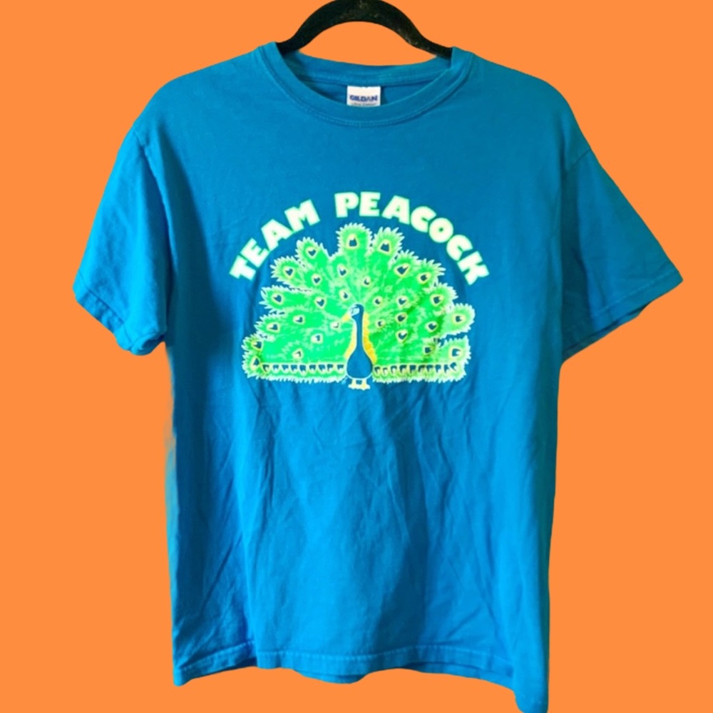 Vintage Team Peacock Tee- Gildan Brand